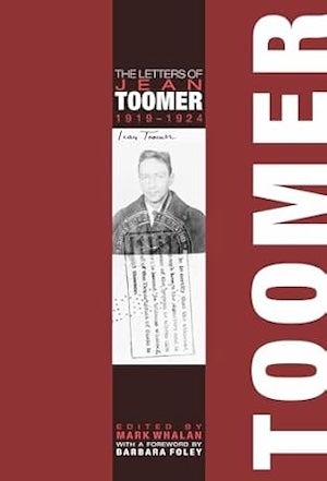 Book cover: The leeters of Jean Toomer