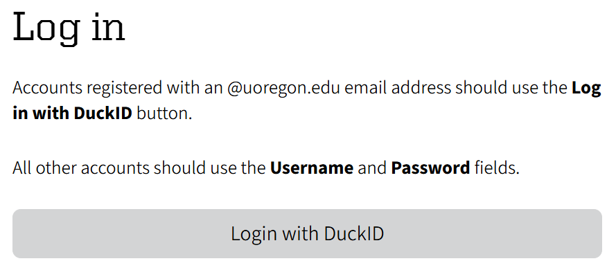 UO Login
